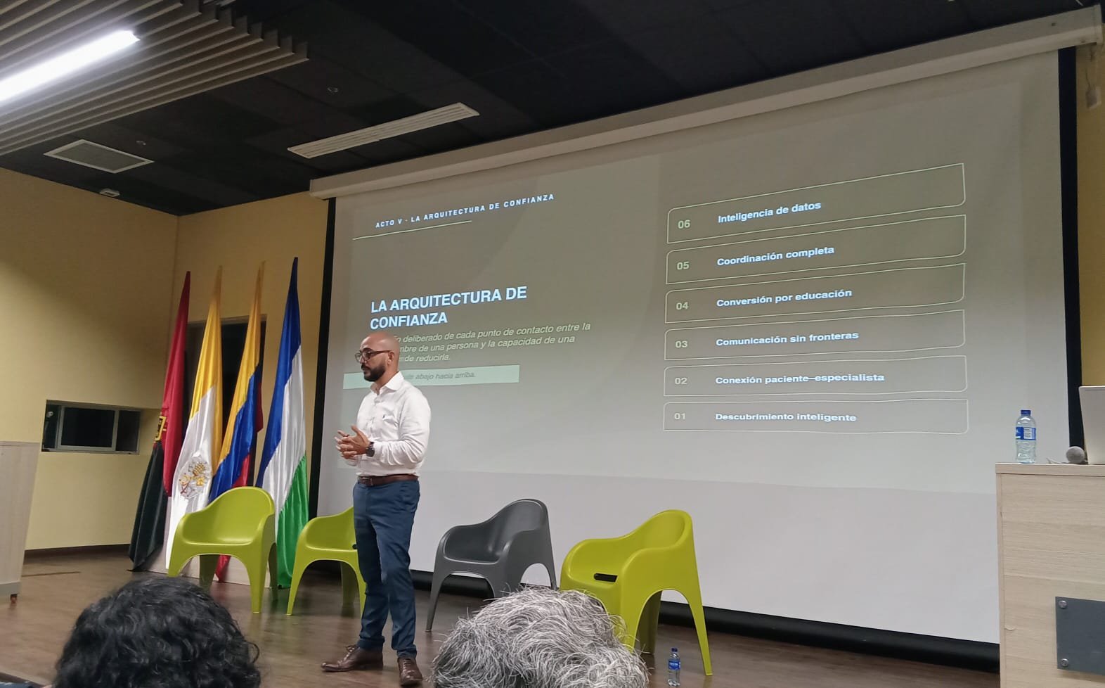 Manuel Rodríguez en un evento